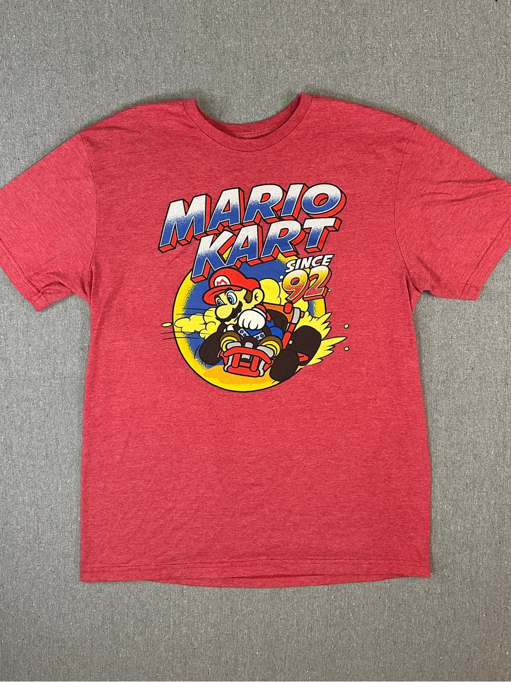 Mario Kart Graphic Tee in Red - Medium